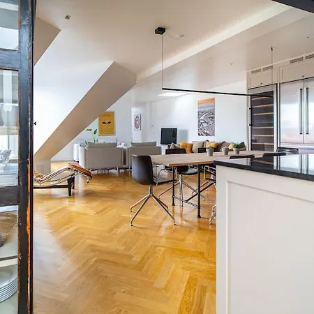 Central Penthouse With Panoramic Private Terrace Appartamento Copenaghen