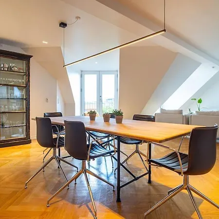 Central Penthouse With Panoramic Private Terrace Apartmán Kodaň