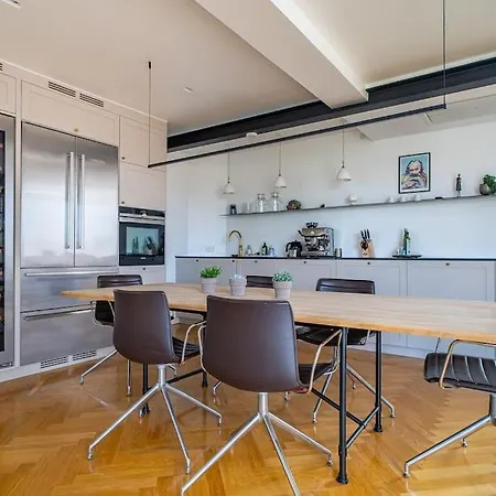 Central Penthouse With Panoramic Private Terrace Apartmán Kodaň