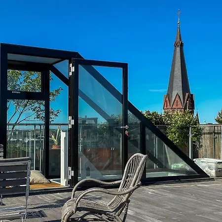 公寓 Central Penthouse With Panoramic Private Terrace 哥本哈根